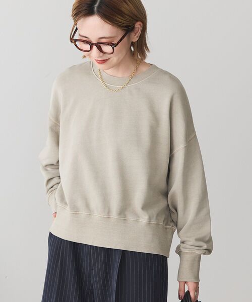 「AMERICAN HOLIC」 スウェットカットソー L グレイッシュベージュ レディース_画像2