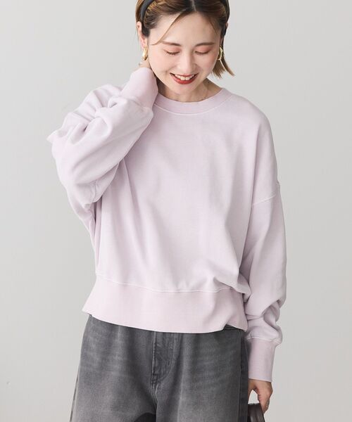 「AMERICAN HOLIC」 スウェットカットソー L グレイッシュベージュ レディース_画像7