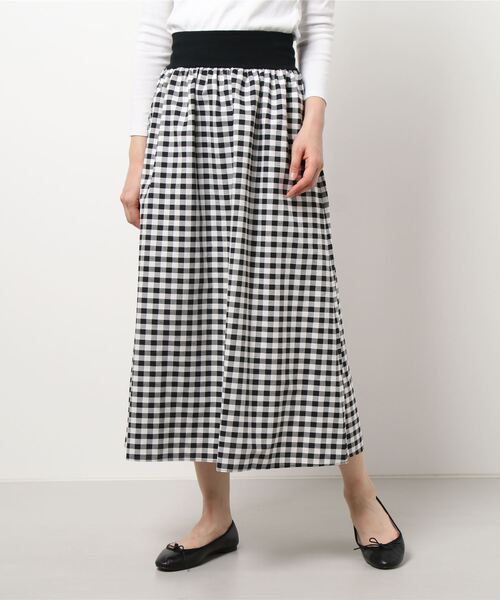 「To b. by agnes b.」 フレアスカート 38 レッド レディース_画像6