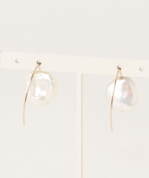 「anq.」 ピアス(両耳用) ONE SIZE ホワイト レディース_画像2
