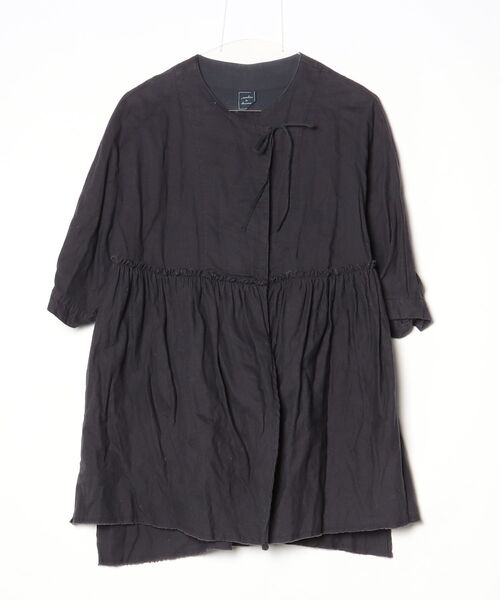 刺繍入り黒長袖チュニック chambre de charme（シャンブル ドゥ シャーム） 長袖チュニック FREE