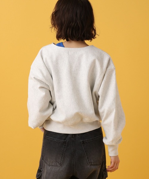 「PBLIM」 スウェットカットソー FREE 杢グレー レディース_画像4