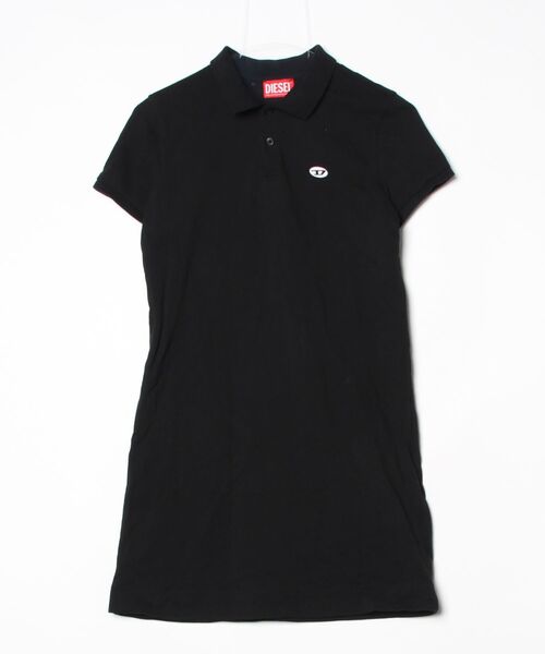 【美品】DIESEL ブラックミニワンピース 半袖 DIESEL（ディーゼル） 半袖ワンピース SMALL ブラック系その他