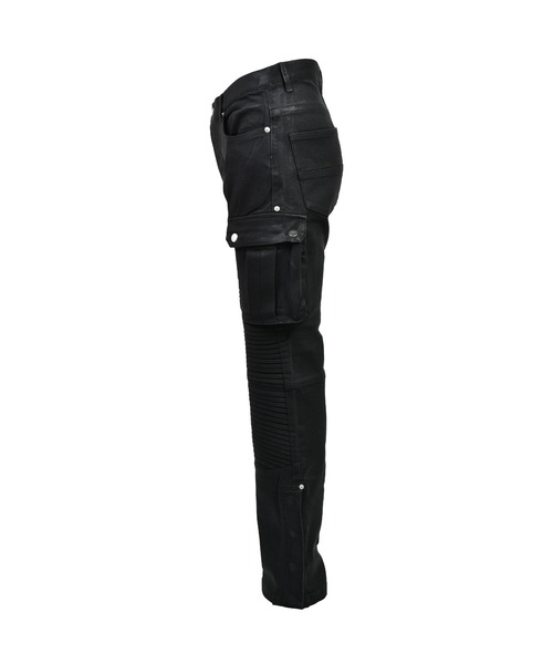 カーゴパンツ COATING SLIM BIKER CARGO PANTS メンズ レディースの画像