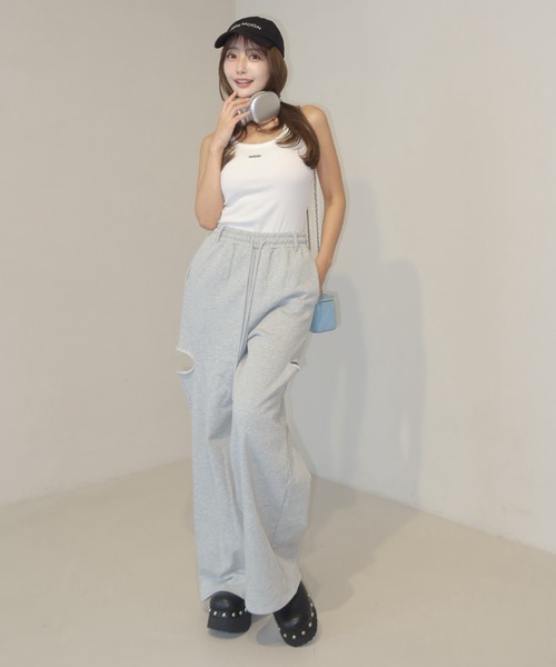 JOSE MOON（ジョゼムーン） タンクトップ ノースリーブ RIB TANK