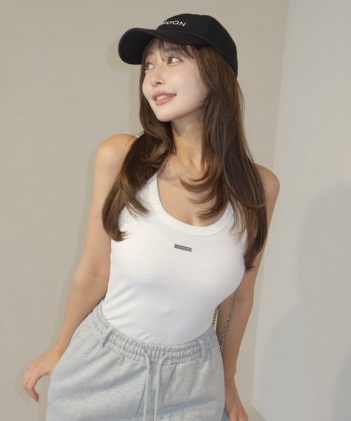 JOSE MOON（ジョゼムーン） タンクトップ ノースリーブ RIB TANK