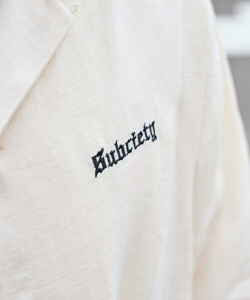 「Subciety」 長袖シャツ LARGE ホワイト メンズ_画像9