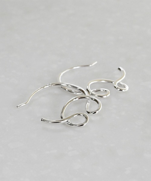 「sowi」 ピアス（両耳用） フリ- シルバー レディース_画像3