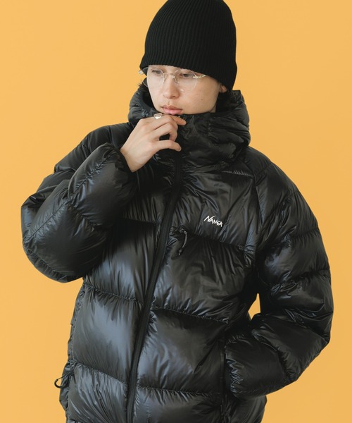 NANGA ダウンジャケット ブラック フード付き NANGA（ナンガ） ダウンジャケット ダウン MOUNTAIN LODGE DOWN HOODIE