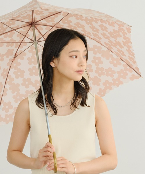 27,500円新品【長傘 日傘】綿100％ 繊細フラワー総レース かわず張り 白 Wpc. 日傘 uvカット 傘 フラワーレース 雨傘 長傘 レディース