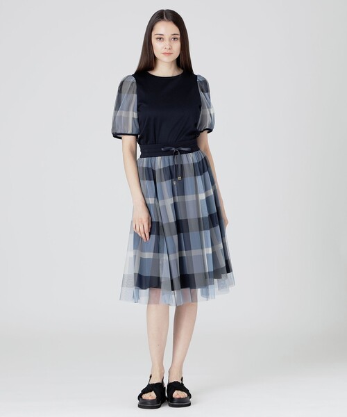 新しいブランドワンピース 美人百花コラボ クレストブリッジチェックチュールプリントセットアップワンピース ワンピース チュニック レディースファッション ファッション 26 041 Www Jesuitnola Org