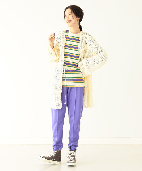 カーディガン BEAMS BOY / フリル ニット カーディガン :66323821 ...