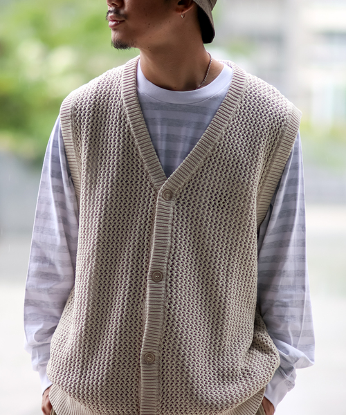 JOINT WORKS セーター ニット 「HUF / ハフ」 FISHNETMESH VEST