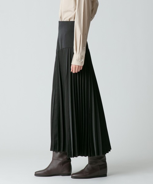 allureville スカート ハイウエストプリーツスカート : ZOZOTOWN
