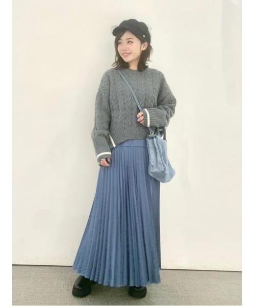 allureville スカート ハイウエストプリーツスカート : ZOZOTOWN