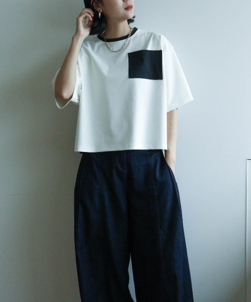 tシャツ Ｔシャツ モノトーン 手書きライン レディース