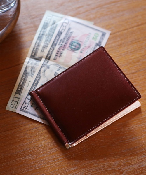 PRAIRIE 財布 「PRAIRIE」ナチュラルコードバン マネークリップ 日本製