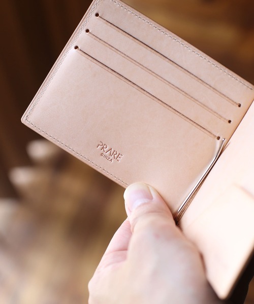 PRAIRIE ナチュラル コードバン マネークリップ 日本製 財布 PRAIRIE(韓国ブランド) 財布 「PRAIRIE」ナチュラルコードバン