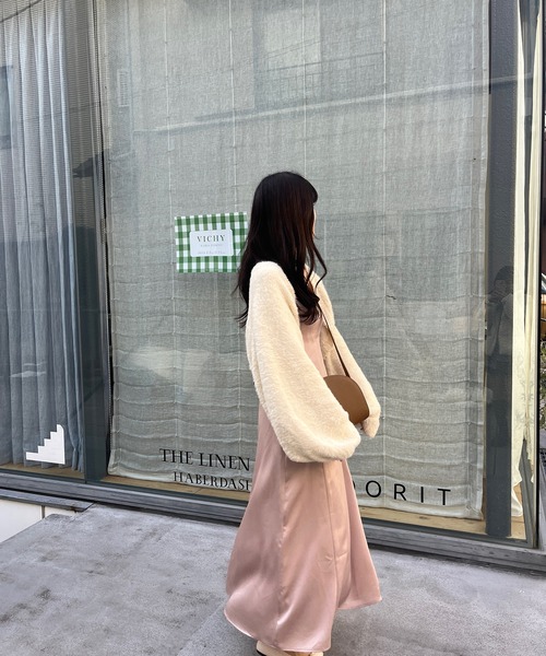 RiLi ワンピース ふんわりサテンキャミワンピ「RL」 : ZOZOTOWN