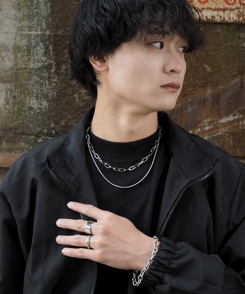 SBG by 7JEWELRY ネックレス SBG オーバルチェーンネックレス メンズ