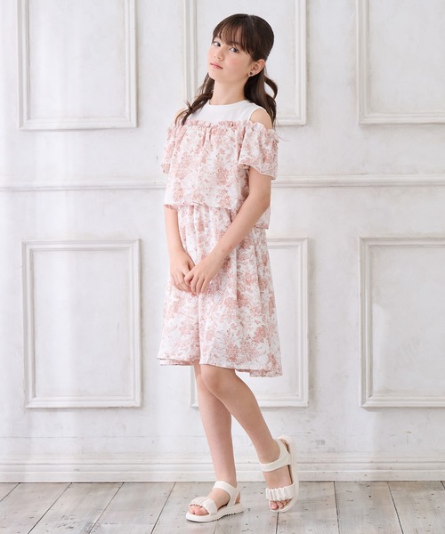 BEAMS mini｜セレモニー ワンピース + ボレロ セット (110~130cm