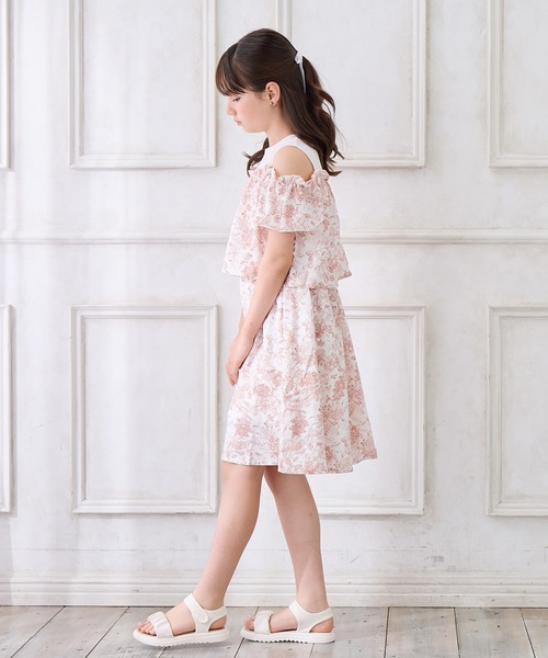 モナリザ ワンピース 130cm MONNALISA モナリザ 襟付きワンピース 美品 サイズ:36M/約100cm