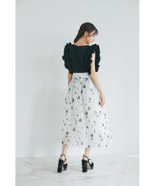 ブラウス シャツ ドッキングフリルドットブラウス ladies レディース catc-77sm-fc-880_1.jpg