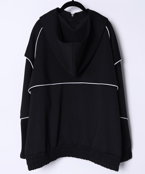 Amilige（アミリージュ） パーカー NAMETSUBAコラボジャージブルゾン