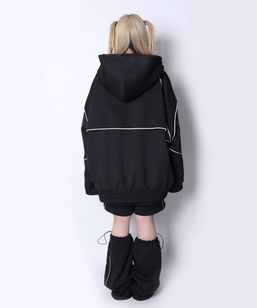 ✨美品✨ アミリージュ NAMETSUBAコラボ パーカー ジャージ ブルゾン Amilige（アミリージュ） パーカー NAMETSUBAコラボジャージブルゾン