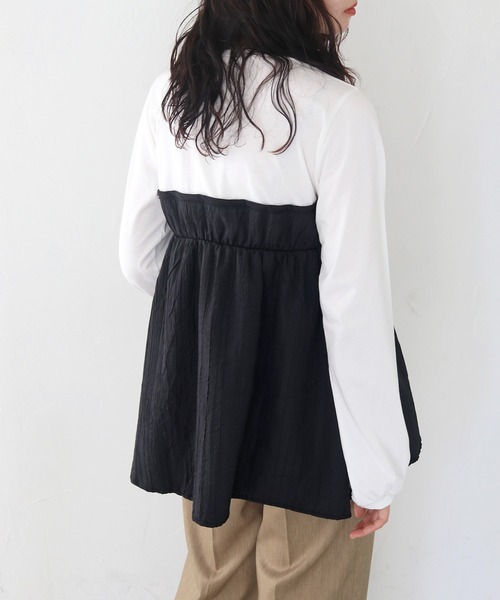 tシャツ 「vingtrois」ビスチェドッキングトップス レディース HER CLOSET tシャツ 「vingtrois」ビスチェドッキングトップス