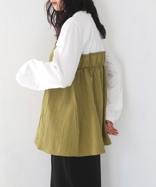 tシャツ 「vingtrois」ビスチェドッキングトップス レディース HER CLOSET tシャツ 「vingtrois」ビスチェドッキングトップス