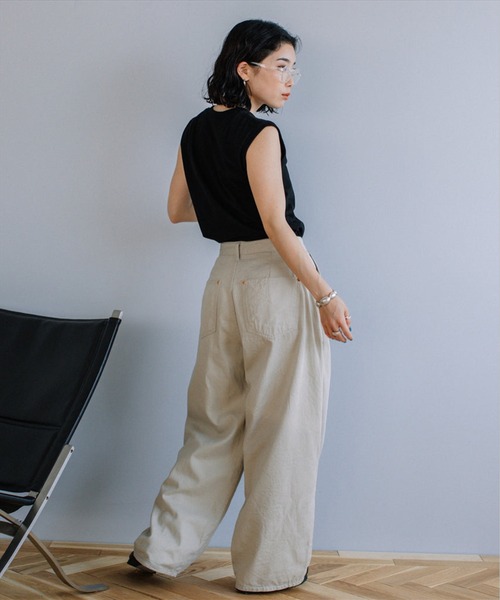 SUWDEE ワイドパンツ チノパン loose chino pants レディース
