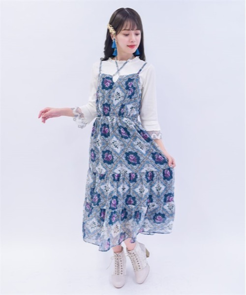 axes femme キャミワンピース レースアップキャミワンピ | outlet | axes femme online shop