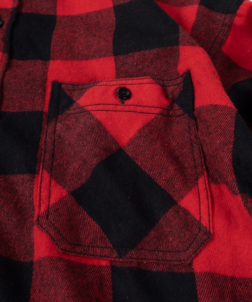 シャツ オーバーサイズ ブロックチェック フランネルシャツ メンズ