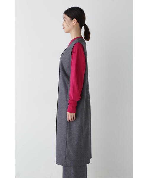 human woman（ヒューマンウーマン） ワンピース ライトフラノジップ