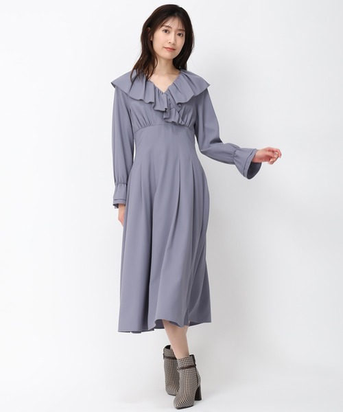 カシュクールラッフル ラッフルワンピース セルフォード CELFORD