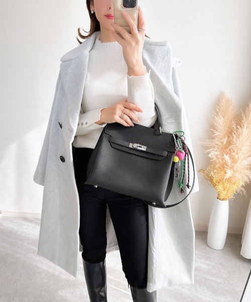 Deuxieme Classe ウール混　チェスターコート Deuxieme Classe コート チェスターコート ウールアンゴラリバー