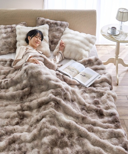 iellio ブランケット ぽこぽこボリュームファー BIGブランケット