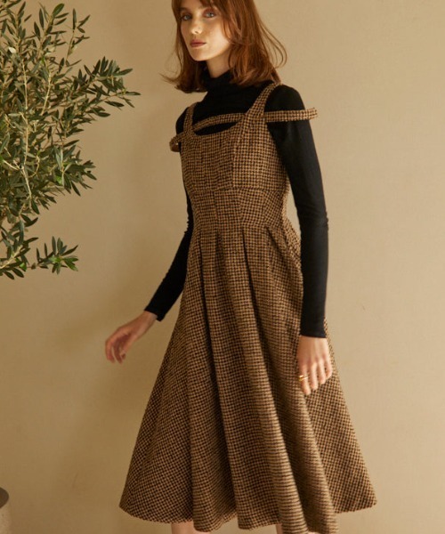 ERADIE（エラディエ） ワンピース Tweed jumper dress ツイード