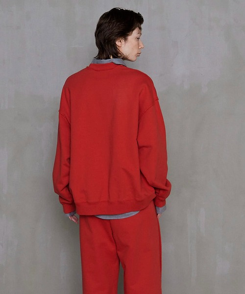 店内商品がすべてレジにて半額！！ MAISON SPECIAL トレーナー スウェット FOAM Puff Printing トップス