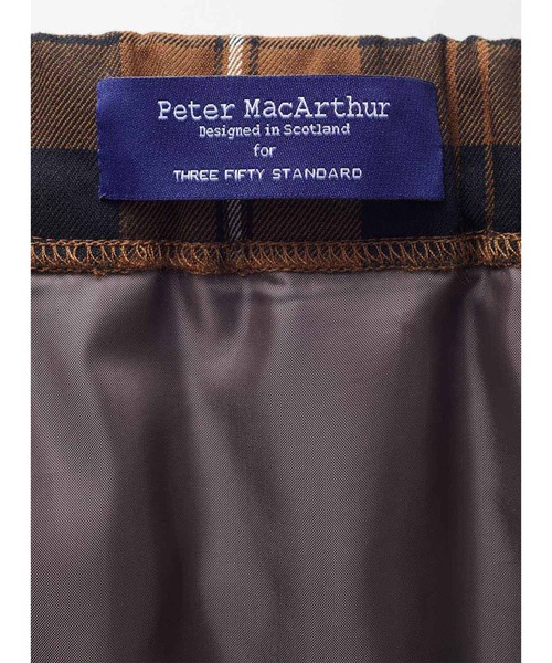 PETER MACARTHUR チェック柄 プリーツスカート THREE FIFTY STANDARD Peter MacArthur ブラウンチェックの