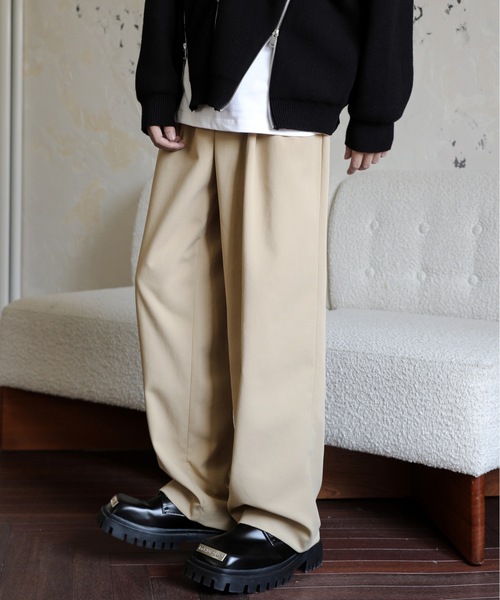 パンツ スラックスタックワイドパンツ メンズ : ZOZOTOWN Yahoo