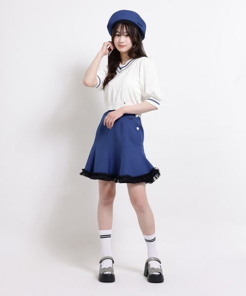 新品 ホワイト＆ブルー 8段チュチュスカート(150cm~） チュチュスカートSIK1255 | すべての商品 | JoliJolie Online Shop