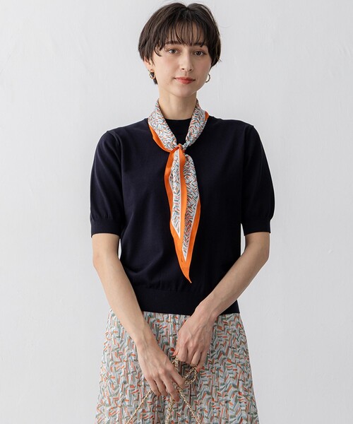 ニット セーター 「Oggi5月号掲載/洗える」プレミアムビオコットン