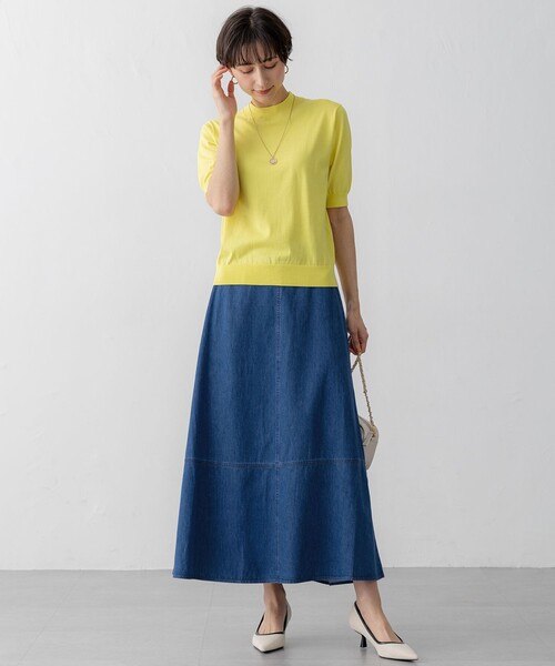 ニット セーター 「Oggi5月号掲載/洗える」プレミアムビオコットン