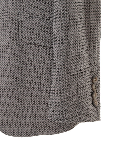 ジャケット テーラードジャケット 「ACTIVE TAILOR/アクティブテイラー」3Dサッカープリントストレッチジャケット「EASY CARE」の画像