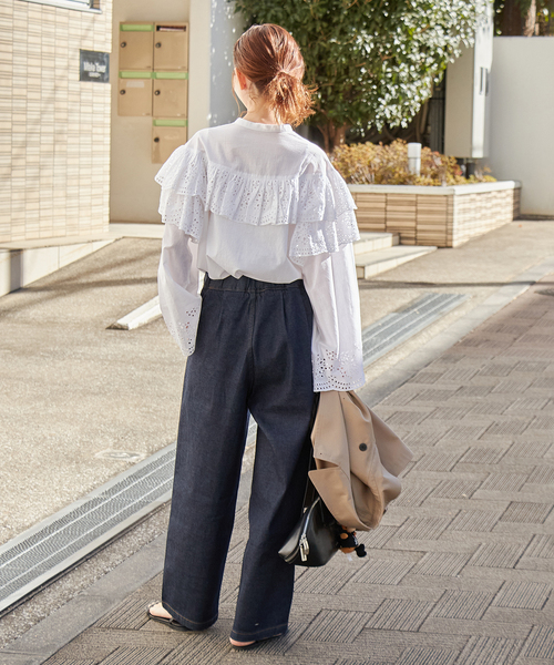 JOURNAL STANDARD ブラウス シャツ カットワークレースフリル