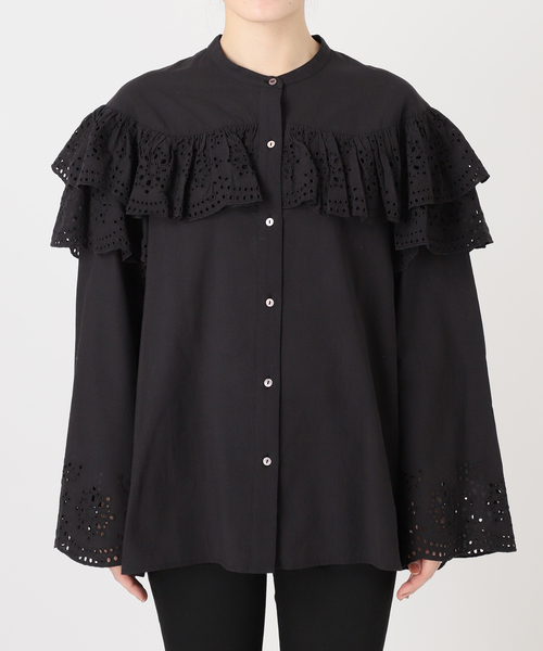 JOURNAL STANDARD ブラウス シャツ カットワークレースフリル