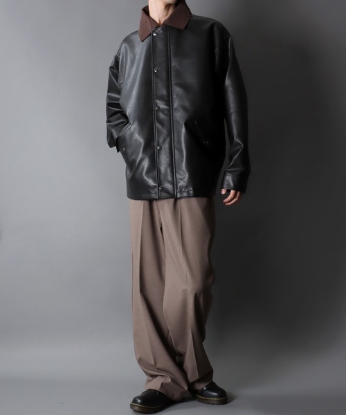 SITRY（シトリー） ブルゾン アウター Synthetic Leather Hunting