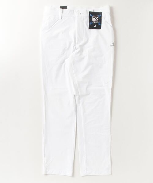 【96】春夏 アディダス ゴルフ GOLF stretch アンクル パンツ 白 adidas パンツ EX-Stretch active スリーストライプス アンクル